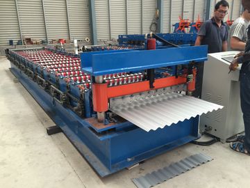 1.25 `` Düşük Kaburga Çatı Sayfası Rulo Şekillendirme Makinesi Düşük Gürültü Hidrolik Sistem
