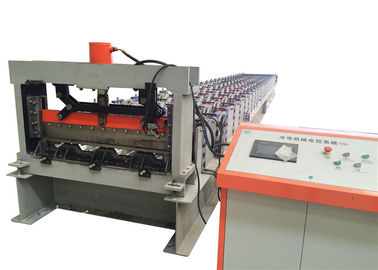 Metal Zemin Güverte Rulo Şekillendirme Makinesi 4Kw PLC Kontrol Otomatik Sıkma