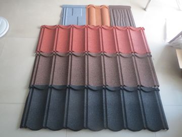 Metal Taş Kaplı 1340 * 420mm Boyalı Galvanizli Çelik Kiremit