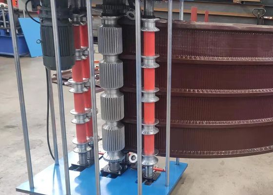 3KW Manuel Sıkma Bükme 0.9mm Çatı Rulo Şekillendirme Makinesi