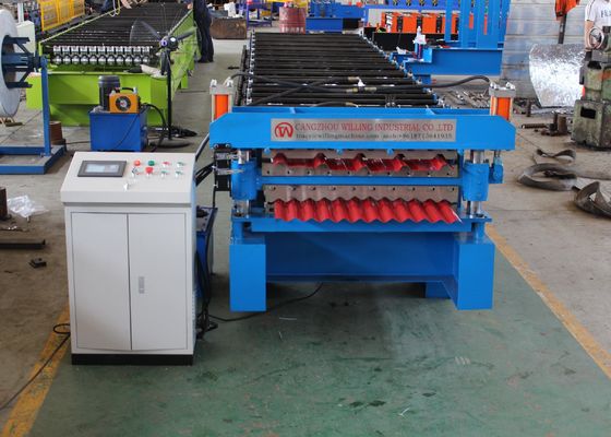 IBR ve Oluklu 0.9mm Çatı Paneli Rulo Şekillendirme Makinesi