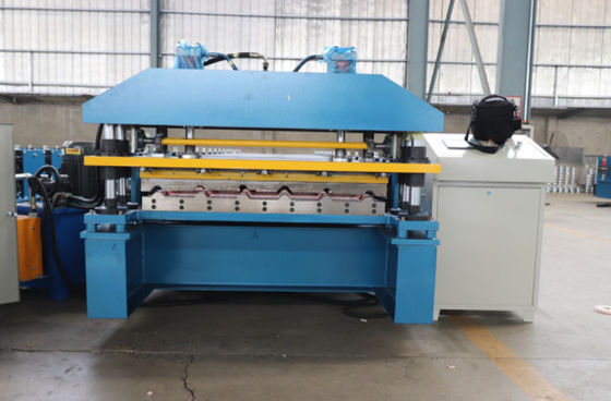 PL Trapezoid 840 Kiremit Rulo Şekillendirme Makinesi Plc Kontrol Hidrolik Sistem