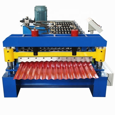 Renkli Çelik Duvar 850mm Oluklu Sac Yapma Makinesi 15m / Dak