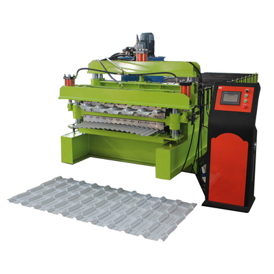 Ibr Çatı 0.8mm Sac Rulo Şekillendirme Makinesi Çift Katlı Tam Otomatik