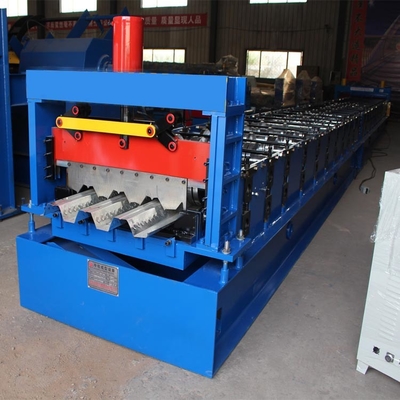 Otomatik PLC Sistem Zemin Güverte Rulo Şekillendirme Makinesi 8m / Min