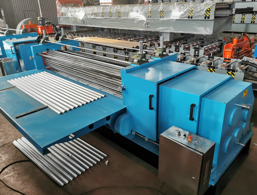 İnce Galvanizli Malzeme İçin 0.12-0.2mm Varil Oluklu Rulo Şekillendirme Makinesi